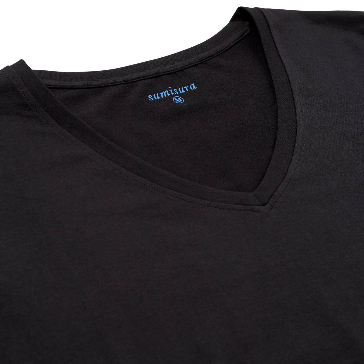 Florence – Black V-Neck – T-Shirts – Sumisura