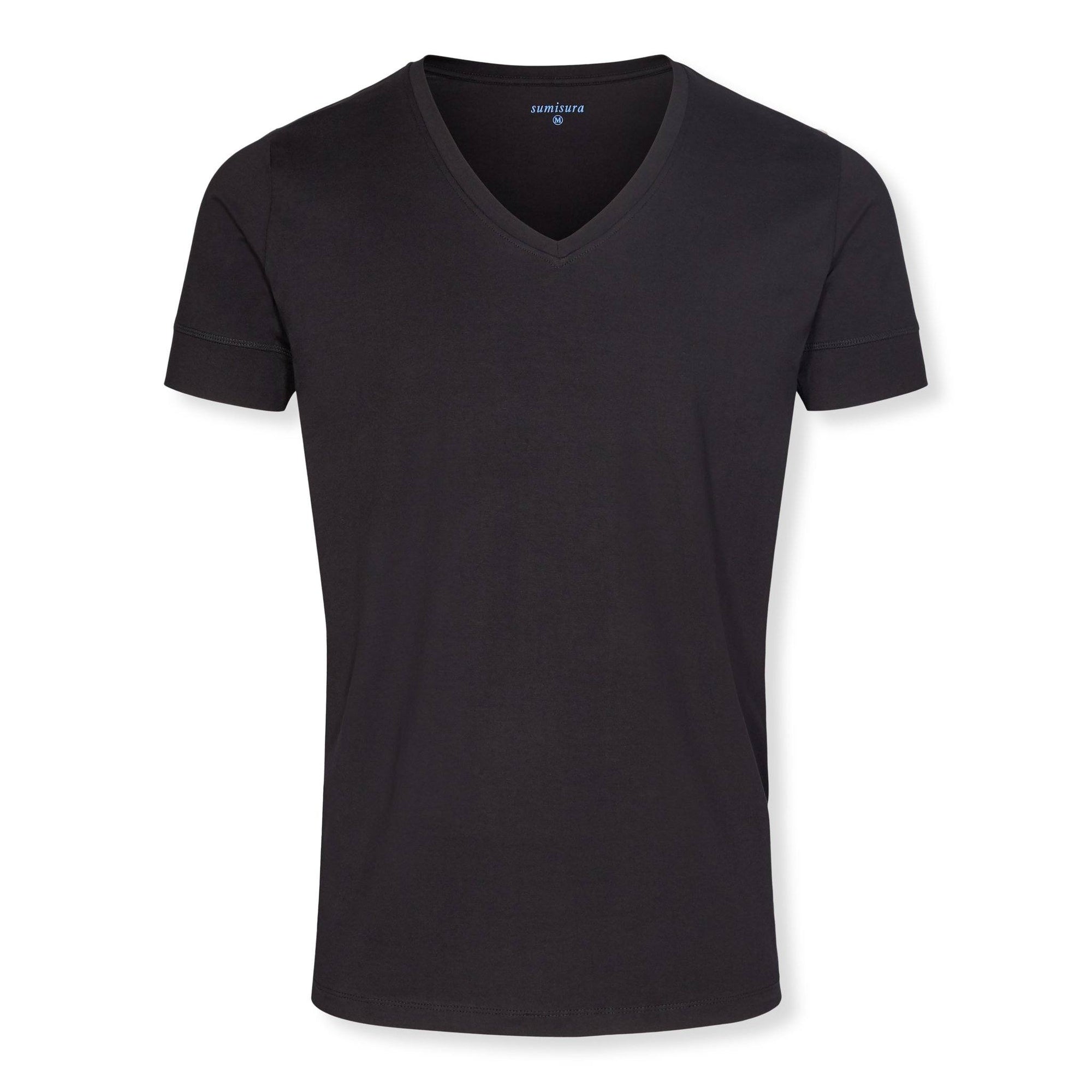 Florence – Black V-Neck – T-Shirts – Sumisura