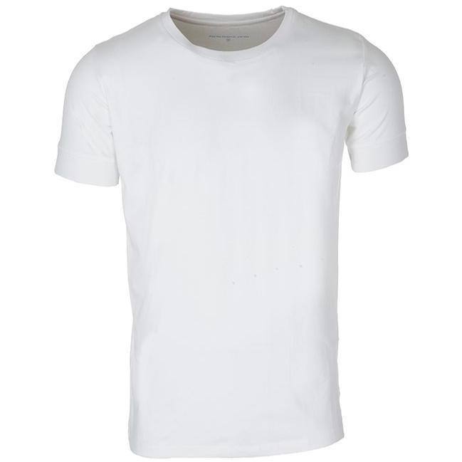 Bari – White Round Neck – T-Shirts – Sumisura