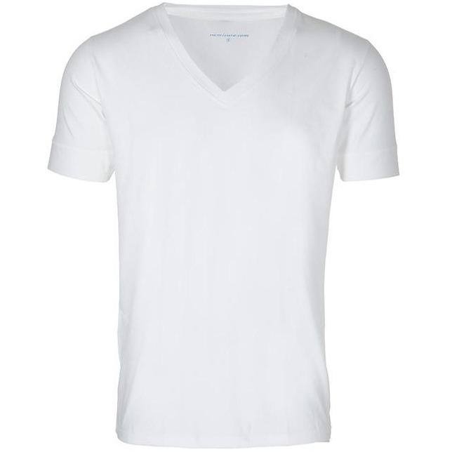 Florence – Heavy White V-Neck – T-Shirts – Sumisura
