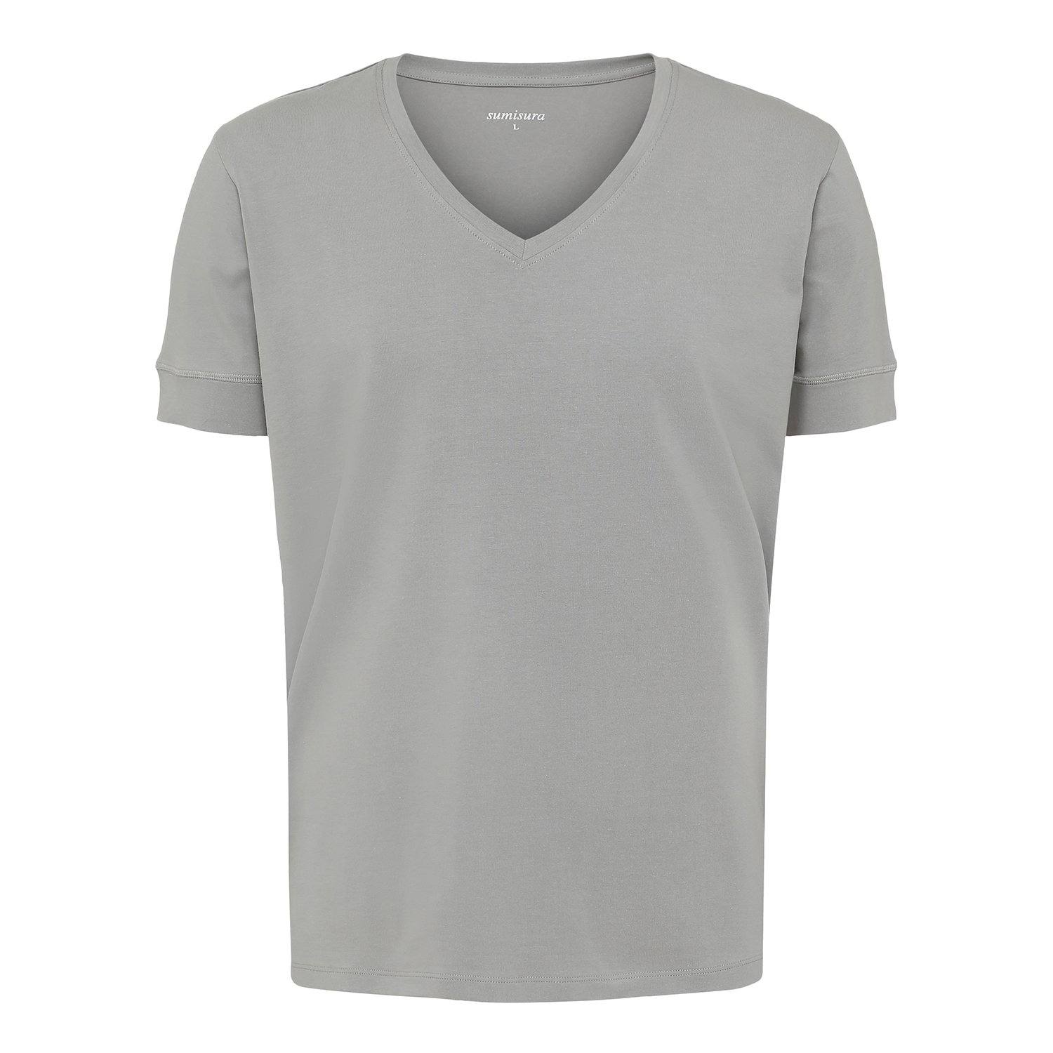 Florence – Grey V-Neck – T-Shirts – Sumisura