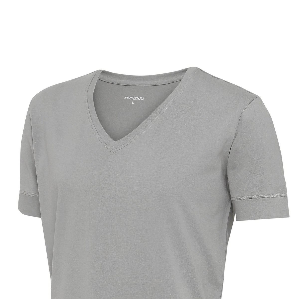 Florence – Grey V-Neck – T-Shirts – Sumisura