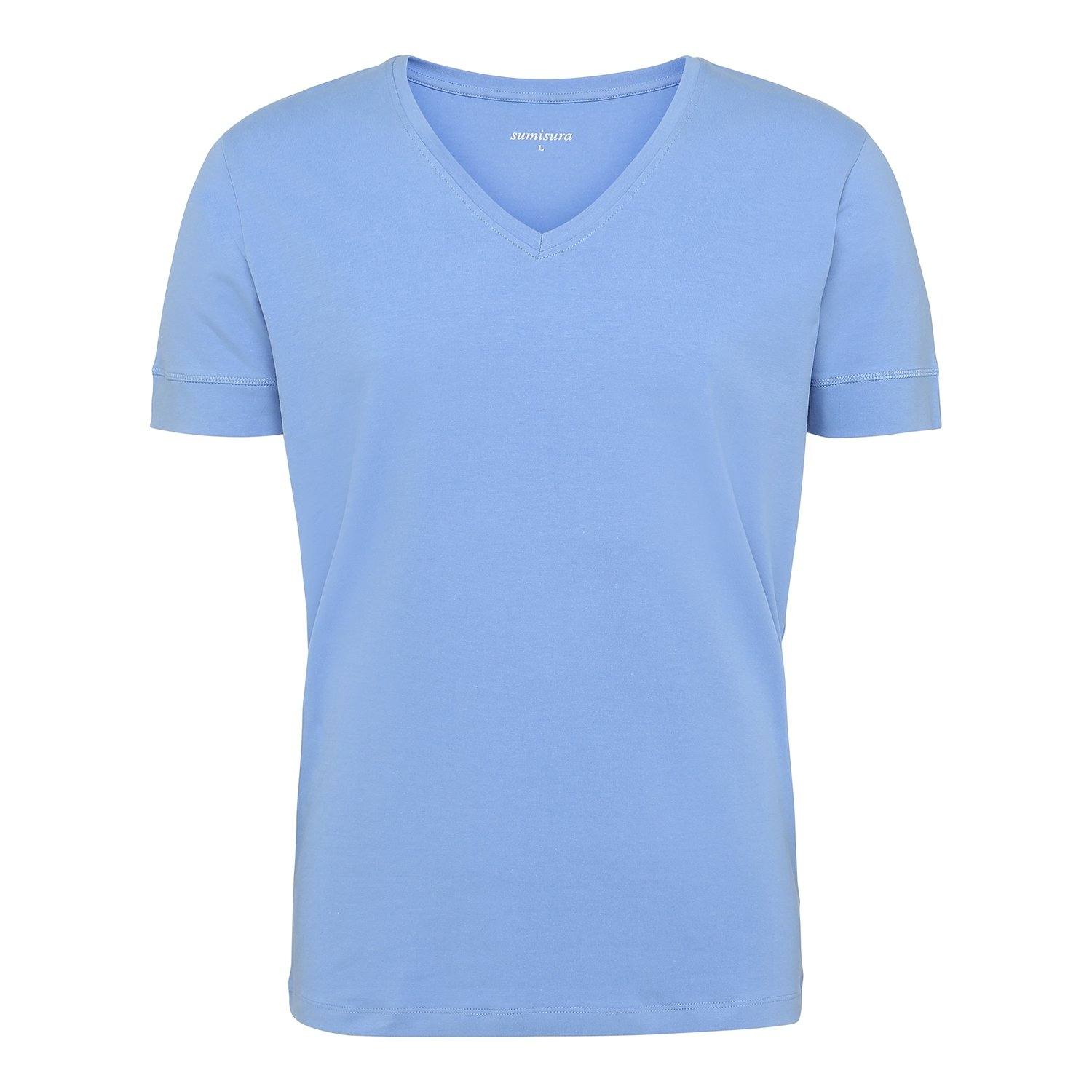 Florence – Blue V-Neck – T-Shirts – Sumisura