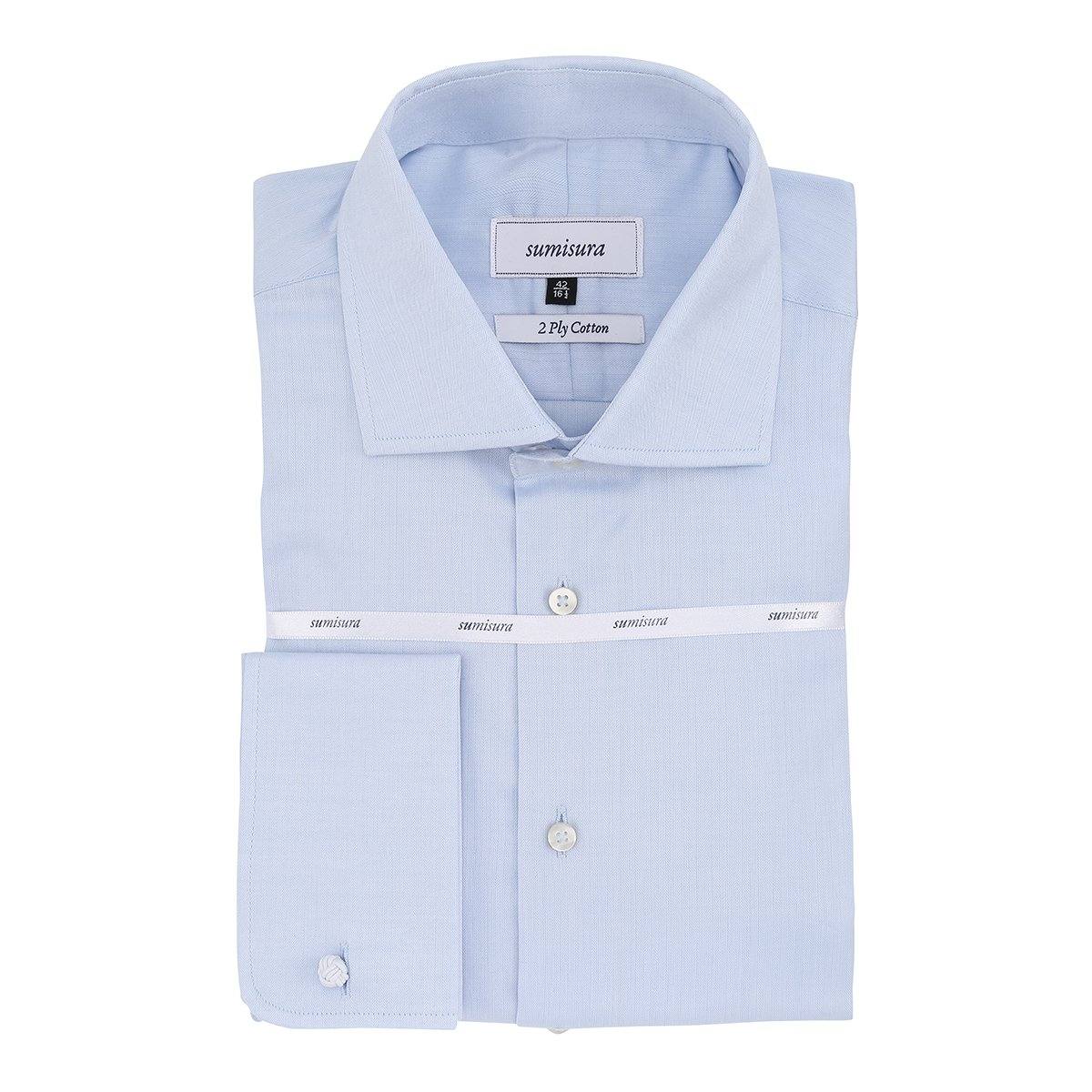 Viveiro – Light Blue - Double Cuff – Skjorter – Sumisura