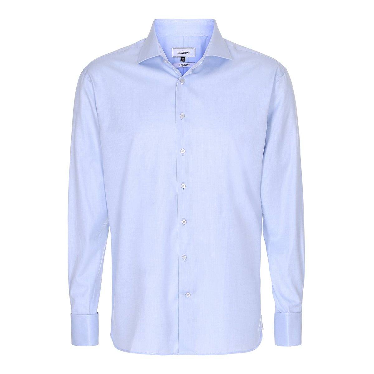 Viveiro – Light Blue - Double Cuff – Skjorter – Sumisura